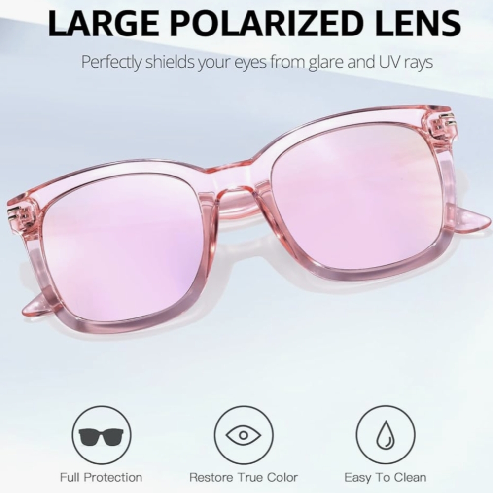 🌸 Pink Mirrored Sunglasses - Picture 3 of 7